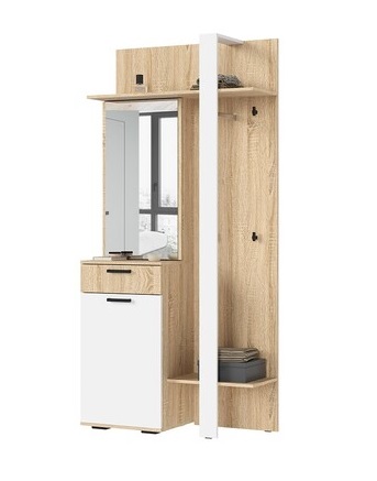 Прихожая ПР-01 "Санса" Белый/Дуб сонома Прихожая ПР-01 "Санса" Белый/Дуб сонома