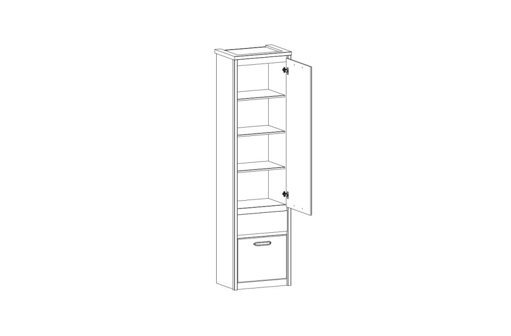 Шкаф "ДЖАЗ" 2D1S