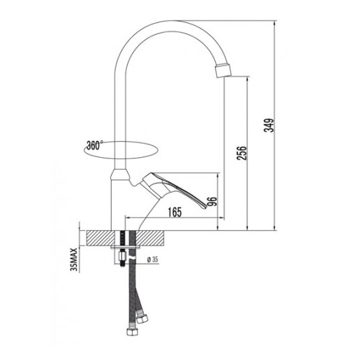 Смеситель для кухни Lemark "Omega" LM3105C 