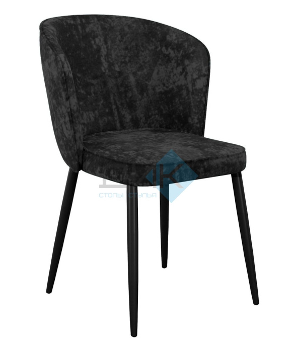 Стул DikLine 347 микровелюр M18 черный, ножки черные Стул DikLine 347 микровелюр M18 черный, ножки черные
