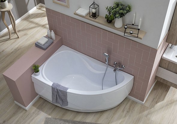 Ванна акриловая AQUANET "MALDIVA" 150Х90 Левая Ванна акриловая AQUANET "MALDIVA" 150Х90 Левая