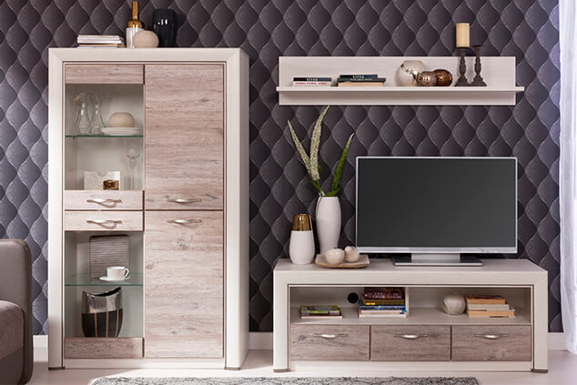 Шкаф-витрина "OLIVIA" 2V2D