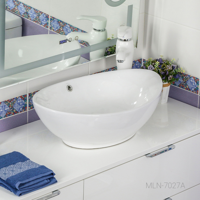 Раковина накладная MELANA MLN-7027A 595Х390Х200