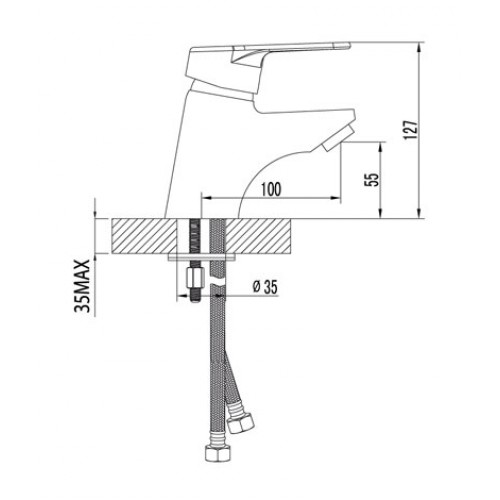 Смеситель для раковины Lemark "Luna" LM4106C 