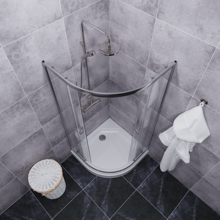 Душевое ограждение Triton Альфа хром 900Х900Х2020