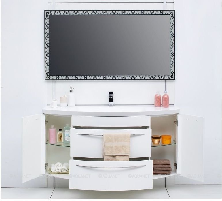 Тумба с раковиной AQUANET "Лонг 140"