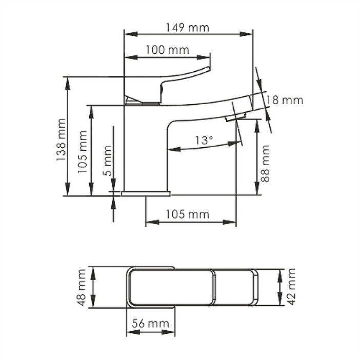 Смеситель для раковины WasserKRAFT "Aller" 1063W