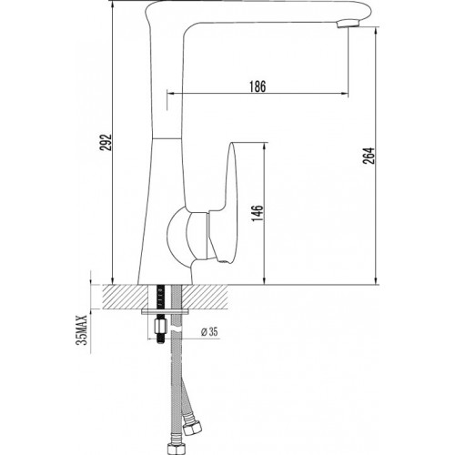 Смеситель для кухни Lemark "Status" LM4405C 