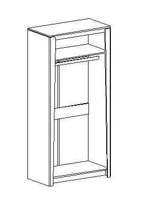 Шкаф двухдверный "Мальта" спальня Таксония