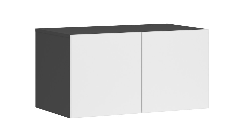 Антресоль "Чикаго" 2 двери Белый / Антрацит