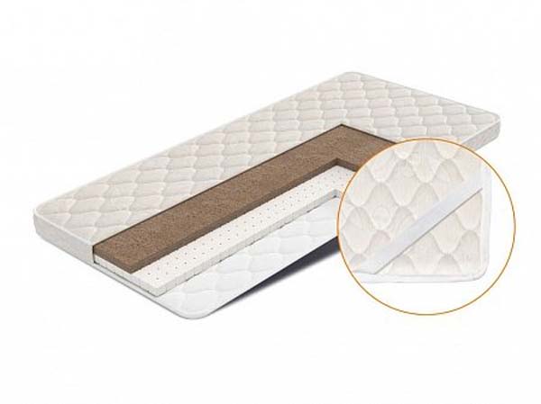 Наматрасник Mix 90х220 с чехлом Cotton plus