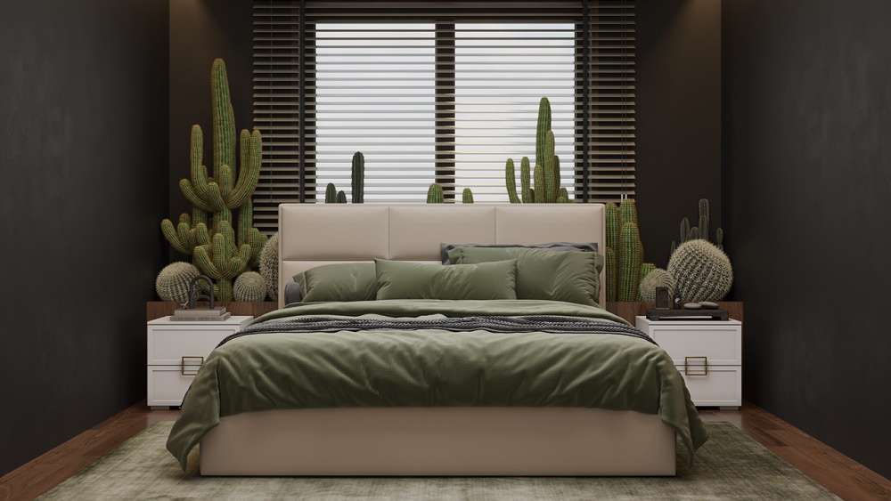 Спальня «Стелла» Белый холст, Белый Жемчуг