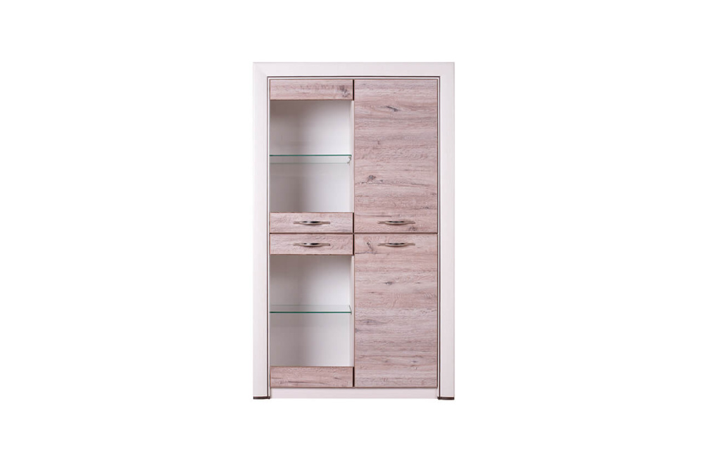 Шкаф-витрина "ОЛИВИЯ" 2V2D 