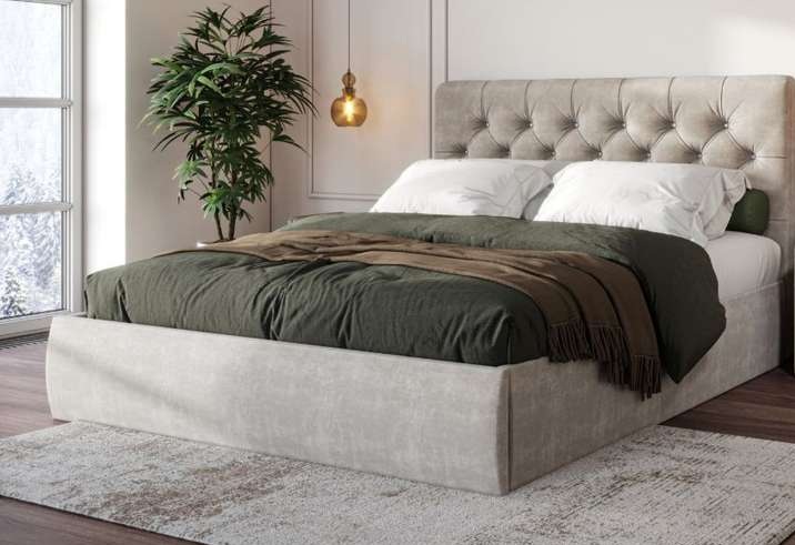 Кровать с подъемным механизмом «Беатриче» со стразами 140*200 Кровать с подъемным механизмом «Беатриче» со стразами 140*200