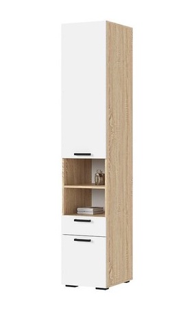 Пенал ПН-01 "Санса" Белый/Дуб сонома