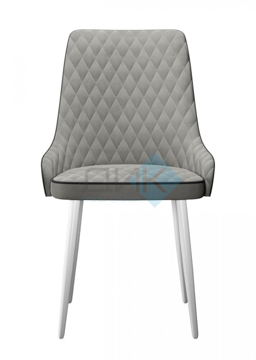 Стул DikLine 305 B22 GREY (ножки белые)