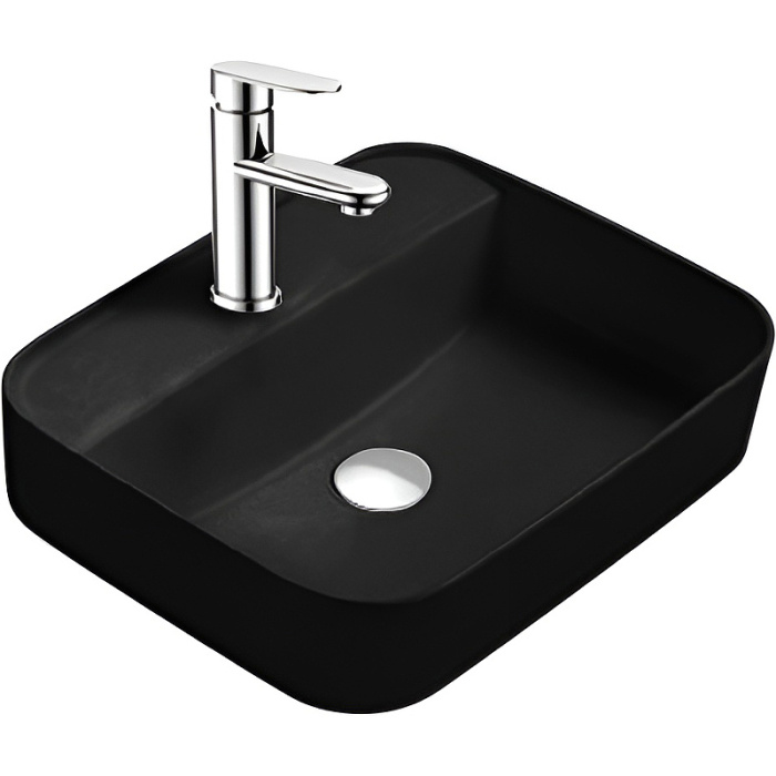 Раковина накладная Aquatek Вега 50 AQ5506-MB Черная матовая