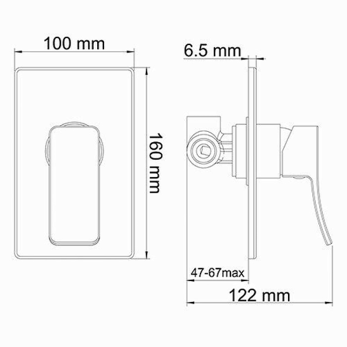 Смеситель для душа WasserKRAFT "Aller" 10651