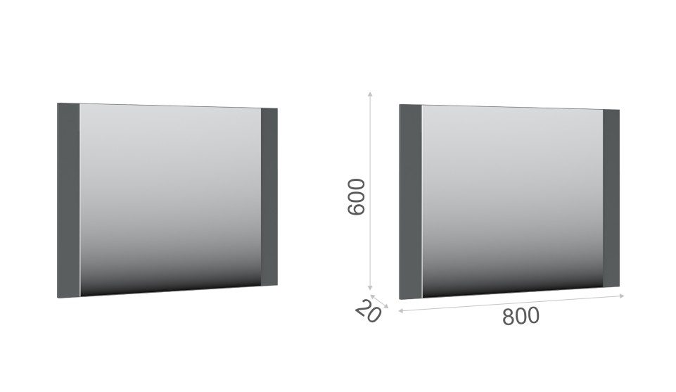 Зеркало "Мишель" Антрацит
