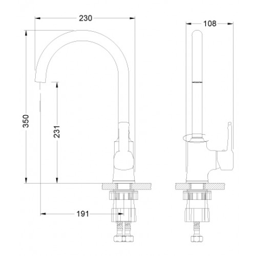 Смеситель Lemark Evitta LM0505C для кухни