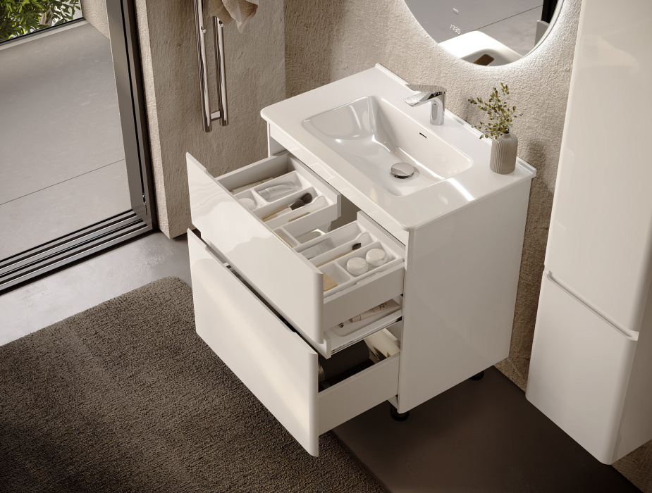 Тумба напольная с раковиной Claridy 70 Белая