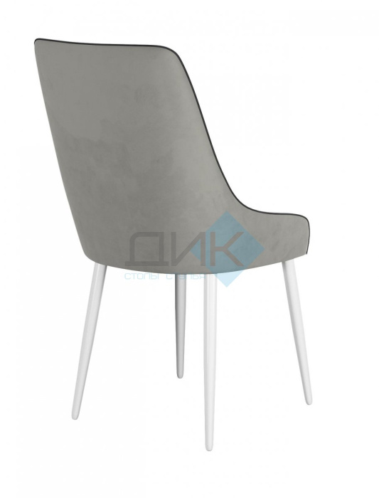 Стул DikLine 305 B22 GREY (ножки белые)