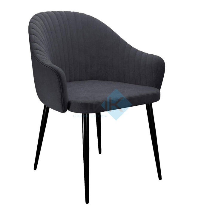 Стул DikLine 440 TW11 серый, ножки черные