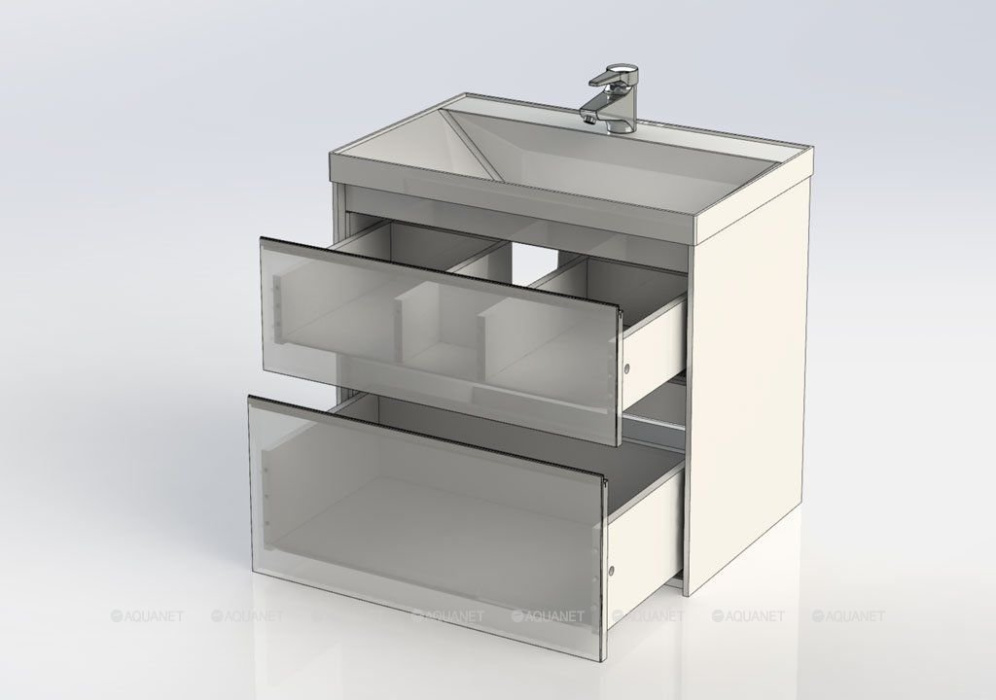 Тумба с раковиной AQUANET "Гласс 60"