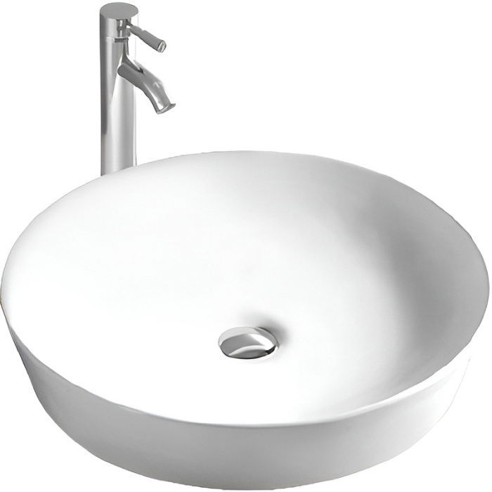 Раковина накладная Aquatek Европа 41 AQ5558-MW Белая матовая Раковина накладная Aquatek Европа 41 AQ5558-MW Белая матовая