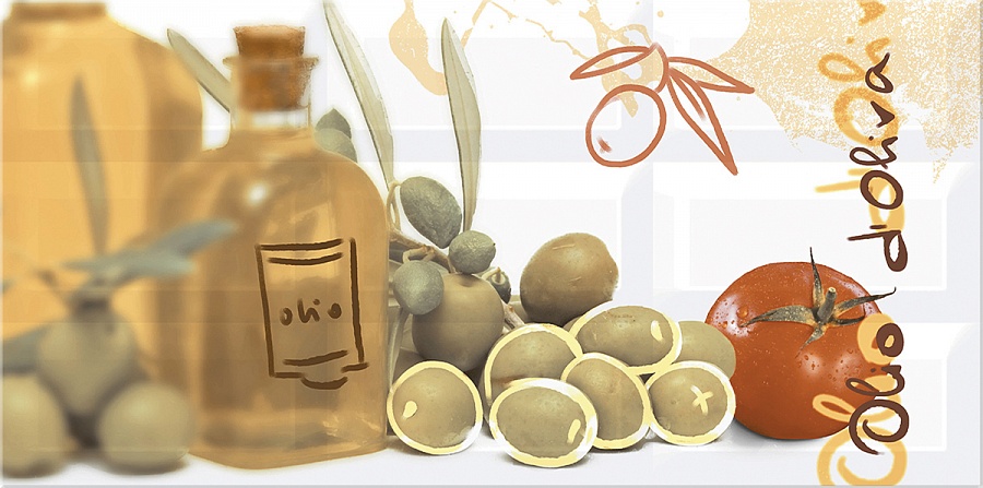 Декор "ВОГ" Олива 405Х201 Декор "ВОГ" Олива 405Х201