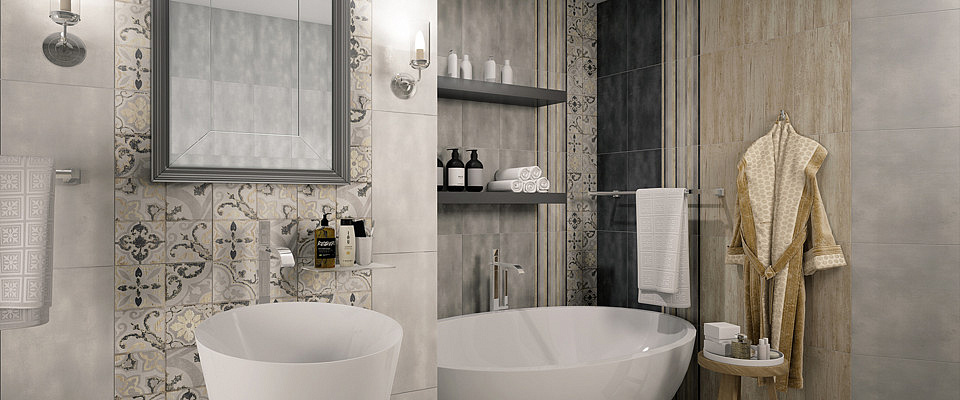 Плитка для ванной Deco